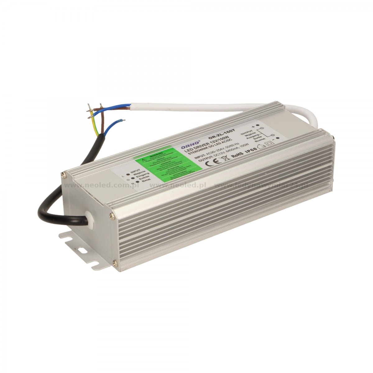ORNO  OR-ZL-1607 napájecí zdroj  pro LED 12VDC 100W IP67 
