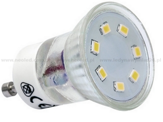 Žárovka GU10  LED MR11(35mm), 2,2W 230V studená bílá