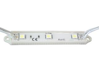 Neoled LED modul 3 LED diody 0,72W 5050 SMD bílá zimní