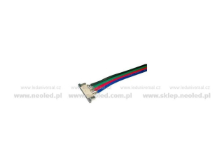 Konektor pro připojení LED RGB pásku 5050//PLCC6 s kabelem