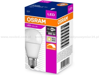 OSRAM LED žárovka VALUE CLASSIC A60, E27, 2700K, 9W, stmívací