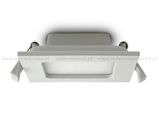 Neoled DELTA LED zápustné svítidlo čtvercové 6W 420lm bílá teplá