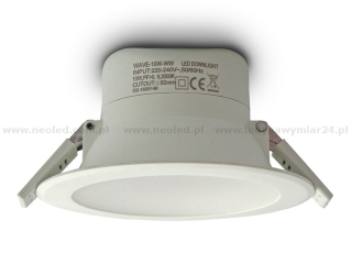 Neoled WAVE LED zápustné svítidlo bílé 10W 950lm bílá teplá
