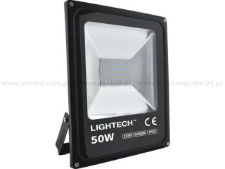 Lightech reflektor LED SMD 50W IP65 6500K  3500lm černý