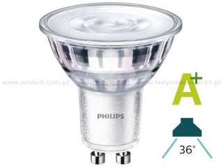 Philips CorePro LEDspot CLA  4.6-50W GU10 827 36D 2700K 355lm bílá teplá