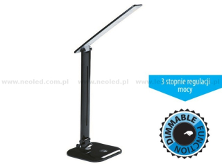 Kanlux DOSAN LED stolní lampa 9W 350lm bílá neutrální, barva černá