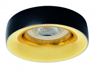 Kanlux ELNIS L B/G (25mm) přisazené svítidlo černá/zlatá 27810