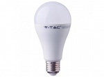V-TAC  A65 žárovka LED E27 17W=125W 1800lm 2700K bílá teplá