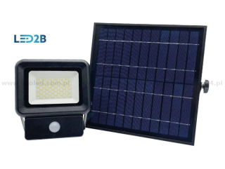 kobi LED SOLAR NCS reflektor solární s čidlem pohybu+sol.panel 30W 6500K 2100lm