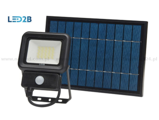 kobi LED SOLAR NCS reflektor solární s čidlem pohybu+sol.panel 20W 6500K 1400lm