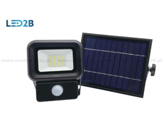 kobi LED SOLAR NCS reflektor solární s čidlem pohybu+sol.panel 10W 6500K 700lm