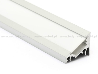 T0PMET LED CORNER10 profil anodovaný stříbrný mléčný kryt