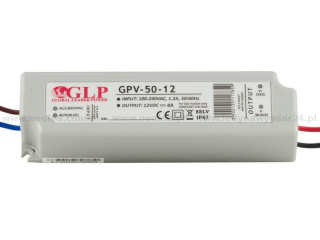 GLP napájecí zdroj  GPV-50-12, 12V, 4A IP67 48W