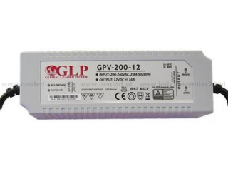 GLP napájecí zdroj  GPV-200-12 12V 16A IP67 200W